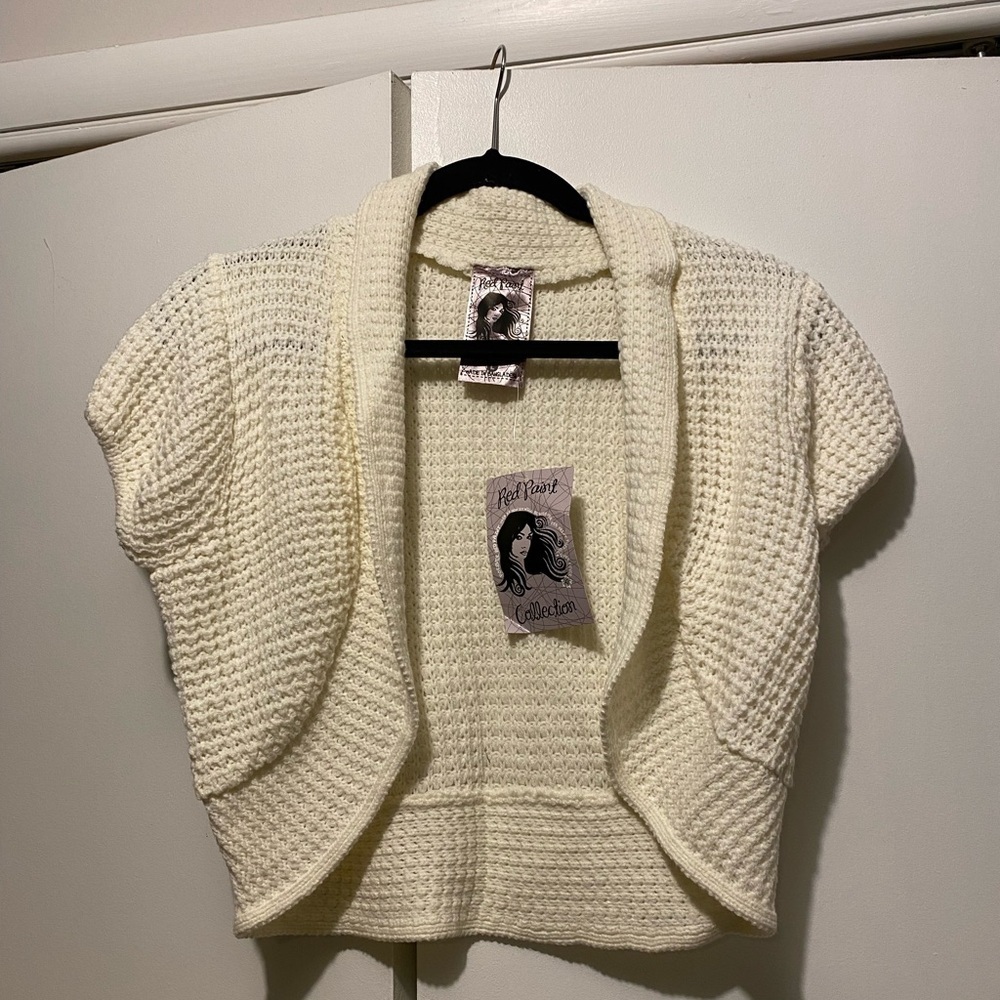 Cream Knit Women Sweater